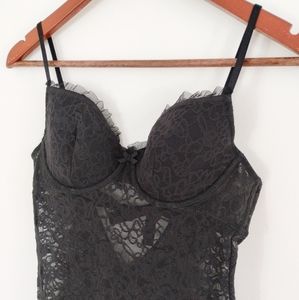 Victoria's Secret The Lacie semi-sheer mesh lace camisole size Large